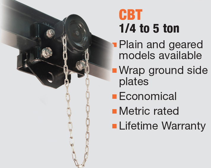 Beam Trolleys - CM Model CBT (manual)