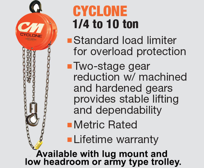 Electric Hoists - Chain - Cyclone